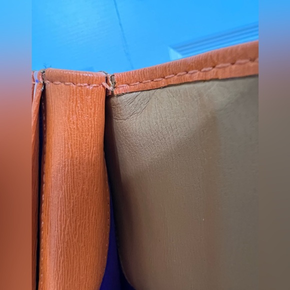 TUSK Madison Gusseted Leather Wallet Orange - Picture 10 of 10